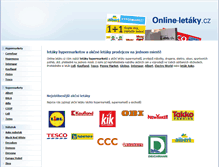 Tablet Screenshot of online-letaky.sk